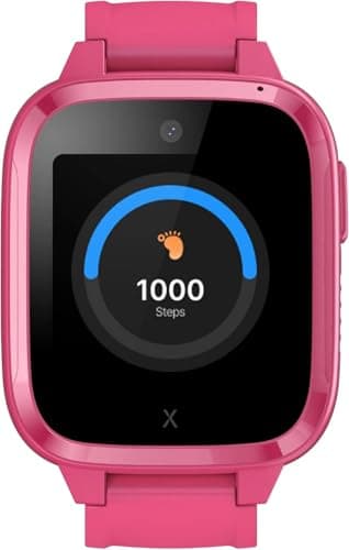 XPLORA Kidzi - Watch Phone for Children (4G) - Calls, Messages, Kids School Mode, SOS Function, GPS Location, Camera and Pedometer – (Subscription Required) (Kidzi on AT&T's Network, Pink)