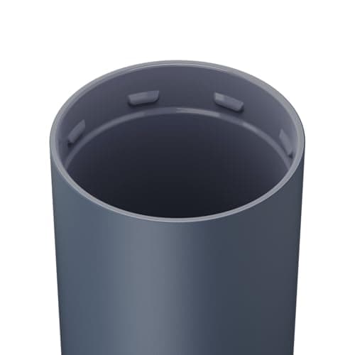 BrüMate Strova 18oz 100% Leakproof Insulated Coffee Mug | Ceramic-Lined Interior | Built-In Silicone Sleeve for Travel | Locking Flip Lid (Nightfall Blue)