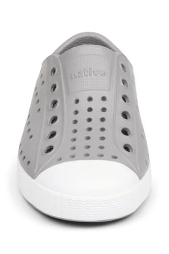 Native Shoes Unisex-Kids Jefferson Sneakers, Pigeon Grey/Shell White, 7 Toddler