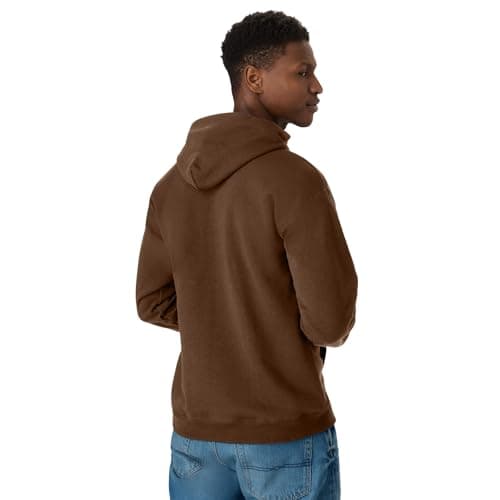 Hanes Comfortblend EcoSmart Hoodie, Midweight Fleece, Pullover Hooded Sweatshirt for Men, Army Brown, Small