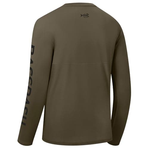 Bassdash Fishing T Shirts for Men UV Sun Protection UPF 50+ Long Sleeve Tee T-Shirt