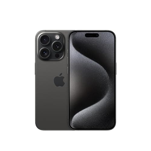 Apple iPhone 15 Pro, 256GB, Black Titanium - Unlocked (Renewed)