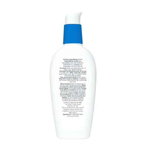 CeraVe Facial Moisturizer with SPF 30. Face Sunscreen Lotion with Hyaluronic Acid, Niacinamide & Ceramides for Women & Men. Oil-free, normal to dry skin. Verified Extended Use Date, Travel Size 89ML