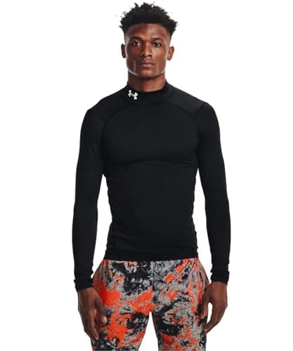Under Armour Men's ColdGear Armour Compression Mock , Black (001)/White, Medium