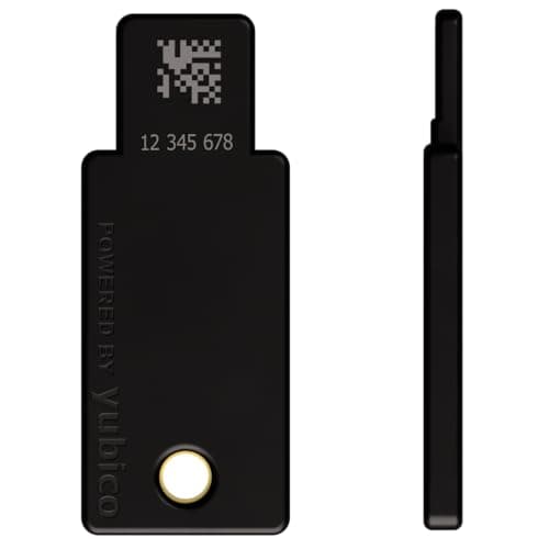Yubico - YubiKey 5 NFC - Multi-Factor authentication (MFA) Security Key and Passkey, Connect via USB, FIDO Certified - Protect Your Online Accounts (USB A - NFC)