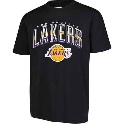 Ultra Game NBA Official Men’s Super Soft Supreme T-Shirt - Unisex, Los Angeles Lakers, Black, Medium