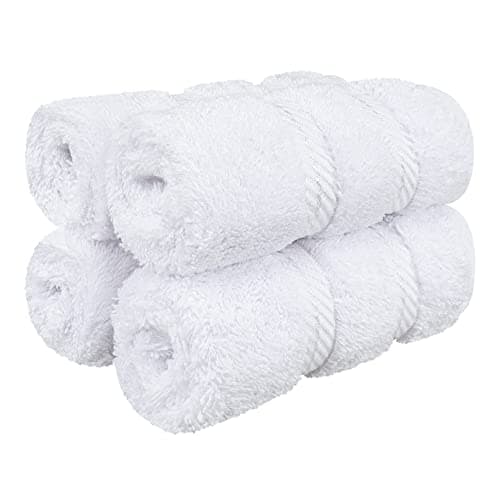 American Soft Linen 100% Cotton Luxury Turkish Towels, 4 PC Washcloth Set