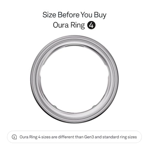 Oura Ring 4 - Smart Ring - Silver - Size 8 - Sleep, Activity, Women's Health, AI Advisor, Up to 8 Days of Battery Life, Oura App, Android & iOS Compatible