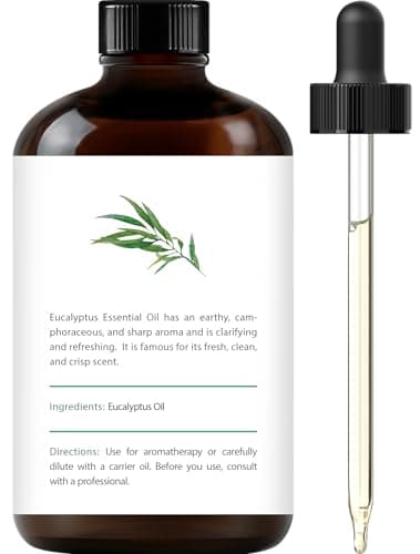 Handcraft Blends Eucalyptus Essential Oil - Huge 118 ml - 100% Pure and Natural - Premium Grade with Glass Dropper