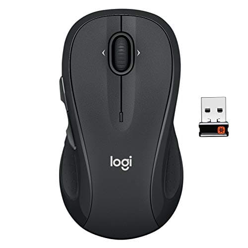 Logitech M510 Full Size Ambidextrous 2.4 GHz Wireless Mouse