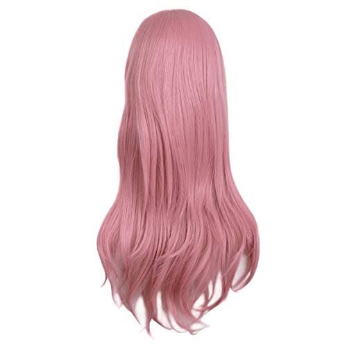 MapofBeauty Cosplay Curly Anime costume Fashion Wigs (Rouge Pink)
