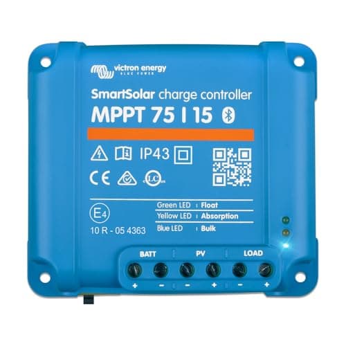 Victron Energy SmartSolar MPPT 75V 15 amp 12/24-Volt Solar Charge Controller (Bluetooth)