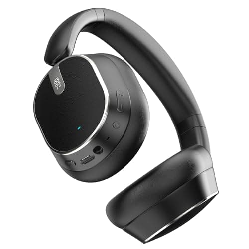 MMWOWARTS Bluetooth 6.0 Over Ear Wireless Headphones with 60H Playtime, Memory Foam Ear Cups for Home Office Travel Black