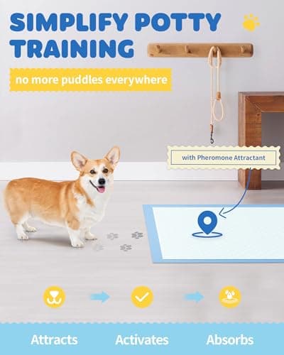 100-Pack X-Large Puppy Pads - 34" x 28" Pee Pads for Dogs Potty Training with Leak-Proof Quick-Dry Design, 6-Layer Blue Dog Pee Pads with Extra Large Size