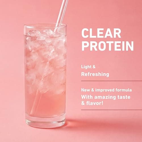 Isopure Clear Whey Isolate Protein Powder, Lactose Free, Gluten Free, Naturally Flavored, Tropical Punch, 20g Protein Per Serving, 14.1 Oz, 16 Servings (Packaging May Vary)