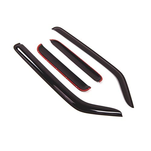 TuningPros Outside Mount Window Vent Visors Rain Guards Compatible with Honda Element 2003-2011 | Side Window Wind Deflectors Rain Shields | Black Tinted, 4 Pcs Set, BGWV-232