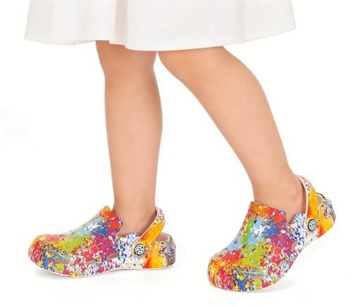 KVbabby Boys Girls Garden Clogs Slip on Sandals Water Shoes Children Shower Beach Pool Slippers(Multi-Coloured,12-12.5 Little Kid)