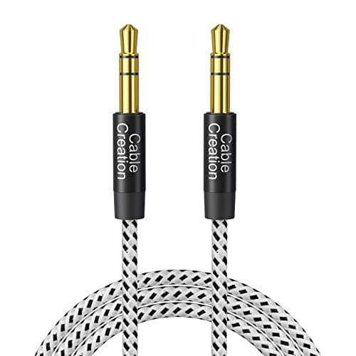 CableCreation Aux Cable (10FT/3M) 3.5 mm Audio Cable Male to Male, 1/8 Input Auxiliary Long Aux Cord for Car Extension Cable for Headphones, Car/Home Stereos, Speaker& More, Black