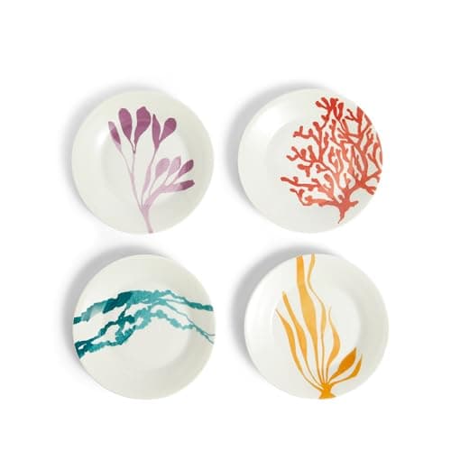 Royal Doulton 1815 Bright Plate 6.3in Multicolour, Mixed Pattern Set of 4