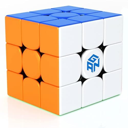 GAN 356 R S, 3x3 Speed Cube Stickerless for Kids Teens Beginners Travel Games Holiday Birthday Gifts (Non-Magnetic Version)