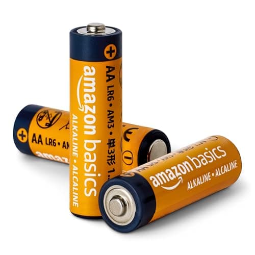 Amazon Basics 48 Pack AA High-Performance Alkaline Batteries, 10-Year Shelf Life, Easy to Open Value Pack