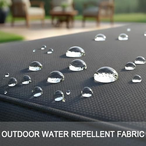 NettyPro Patio Cushion Covers Replacement Set 4 Water Repellent UV Resistant Outdoor Chair Seat Cushion Slipcover with Zipper and Tie, 24 x 22 x 4 Inch, Grey