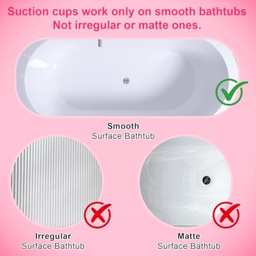 Flgocexs Bubble Bath Mat,Full Body Waterproof Spa Mat for Bathtub, 6-Speed Bubbles, Remote Control & Non-Slip Suction Cups for Home Relaxation