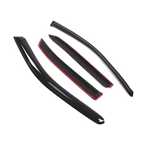 Tuningpros WD2-412 Dark Smoke 4 Pcs Set Window Visor (Outside Mount) Deflector Rain Guard Compatible with 2001-2004 Toyota Avalon Sedan