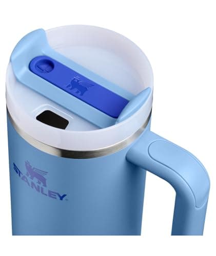 STANLEY Quencher H2.0 Tumbler with Handle and Straw 30 oz | Flowstate 3-Position Lid | Cup Holder Compatible for Travel | Insulated Stainless Steel Cup | BPA-Free | Blue Sky