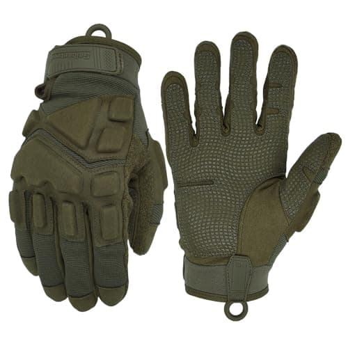 Seibertron Patented S.O.L.A.G 2.0 Gloves - Versatile Gloves for Outdoor Activities, Including Cycling, Motorcycle Riding, and Climbing Army Green L