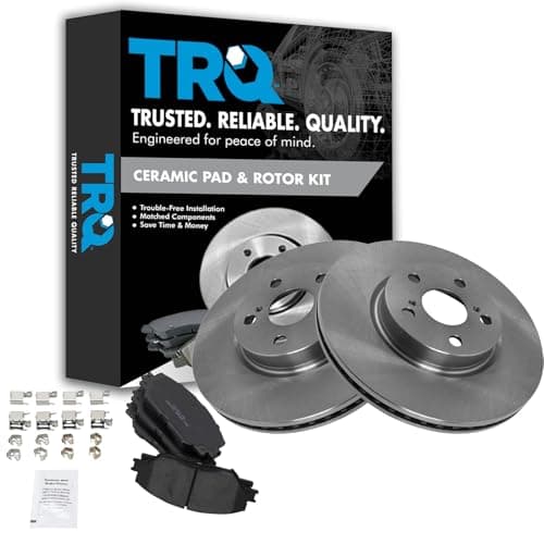 TRQ Front Brake Pad and Rotor Set Ceramic Rotors for Pontiac