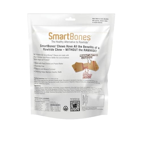 SmartBones Small Chews, Treat Your Dog to a Rawhide-Free Chew Made with Real Meat and Vegetables