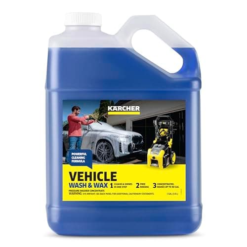 Karcher Car Wash & Wax Soap for Pressure Washers, 1 Gallon