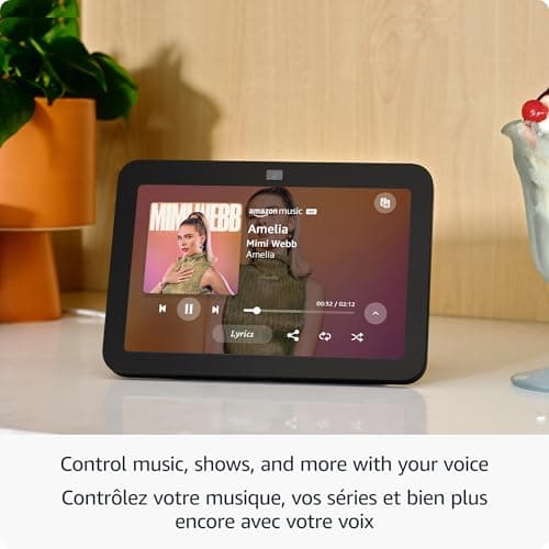 Amazon Echo Show 8, with Spatial Audio, Smart Home Hub, Charcoal, with Alexa+ Early Access