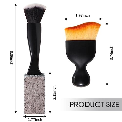 Yungeln 3 PCS Car Detail Dust Brush, Soft Interior Detailing Kit Tools, Dash Duster for Auto, Truck, SUV, RV Cleaning