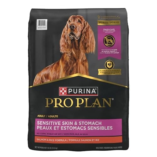 Purina Pro Plan Sensitive Skin & Stomach Dry Dog Food, Salmon & Rice - 13.6 kg Bag