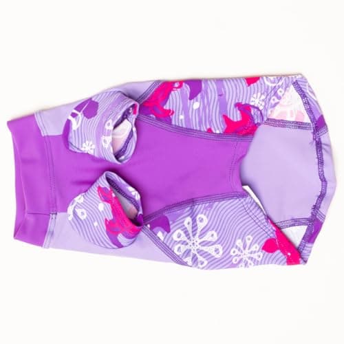 PlayaPup Dog Sun Shirt, USA Made (UPF 50+), Purple Wave, 3X-Large