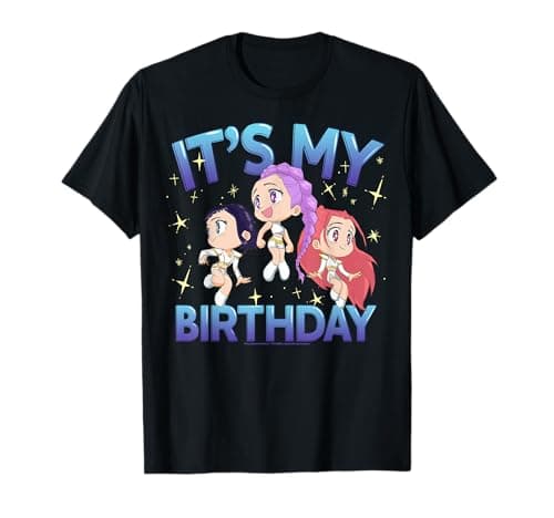 Kpop Demon Hunters It's My Birthday Cute Chibi Group Shot T-Shirt