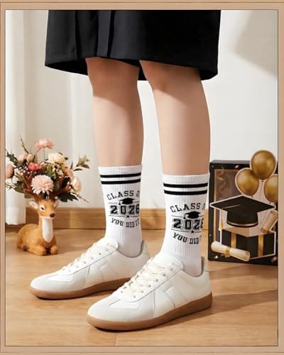 Graduation Gifts for Her Him 2026, CLASS OF 2026 YOU DID IT Socks, Funny Grad Gifts for Her Him, Congrats Grad Gift High School University