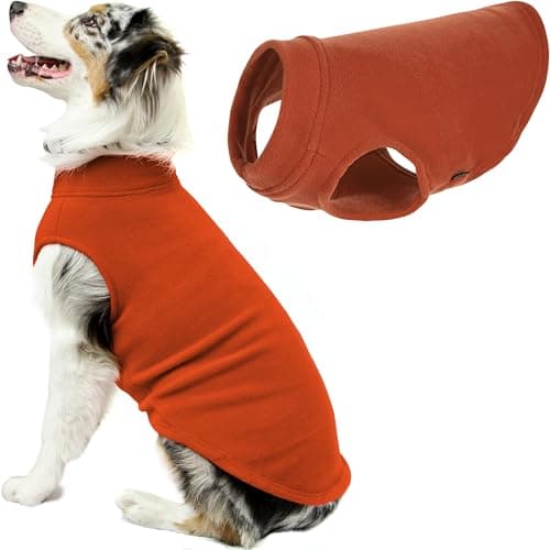 Gooby Stretch Fleece Vest - Pumpkin, 5X-Large