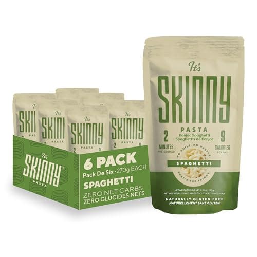 It’s Skinny Low Carb Pasta - Pre-cooked Spaghetti Pasta, Konjac Shirataki Noodles, Gluten Free Pasta, Vegan and Keto-Friendly (6-pack)
