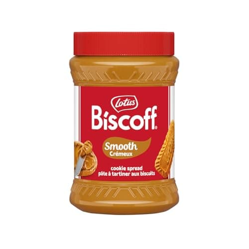 Lotus Biscoff Smooth Spread Jar, Caramelized Cookie Flavour, 400g, Vegan, Nut Free, No Added Colours or Flavours