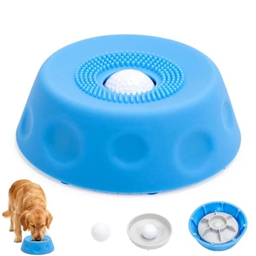 Dog Lick Bowl Roller Ball, Silicone Slow Feeder Dog Bowl
