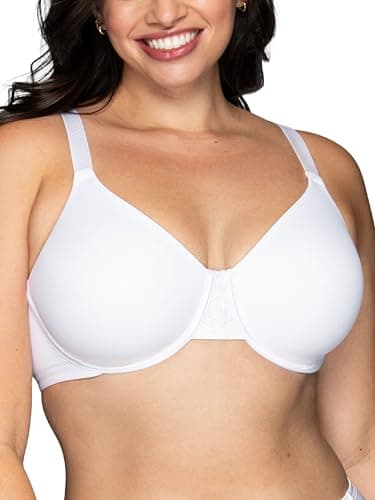 Vanity Fair Women's Beauty Back Smoothing Minimizer Bra, Minimizes Bust Line up to 1.5", Non Padded Cups up to H - Star White, 32DDD