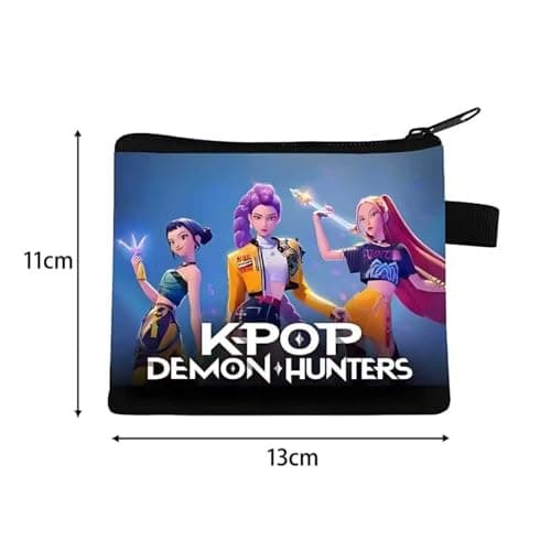 Demon Movie Hunters Element Girl's Wallet 13×11CM - Mini & Compact, Daily Commute Essential