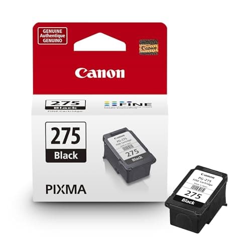 Canon Genuine Ink Cartridges PG-275 Black (1 Count), Original Canon Printer Ink for PIXMA TR4720 / TS3720 / TS3520 Series Printers