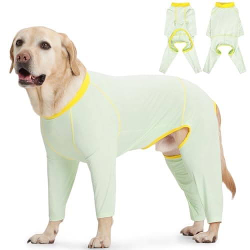 FUAMEY Outdoor Dog Dirt-Resistant Shedding Control Onesie for Large Dogs