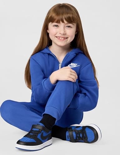 Nike Little Kid's Court Borough Low Recraft Lifestyle Shoes, Game Royal/Black-White, 1Y
