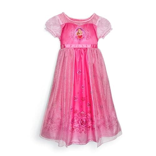 Disney Girls' Princess Fantasy Gown Nightgown, AURORA, 6