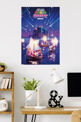 Nintendo The Super Mario Galaxy Movie (2026) - Boat One Sheet Wall Poster, 34L" x 22.4W", Premium Unframed Version